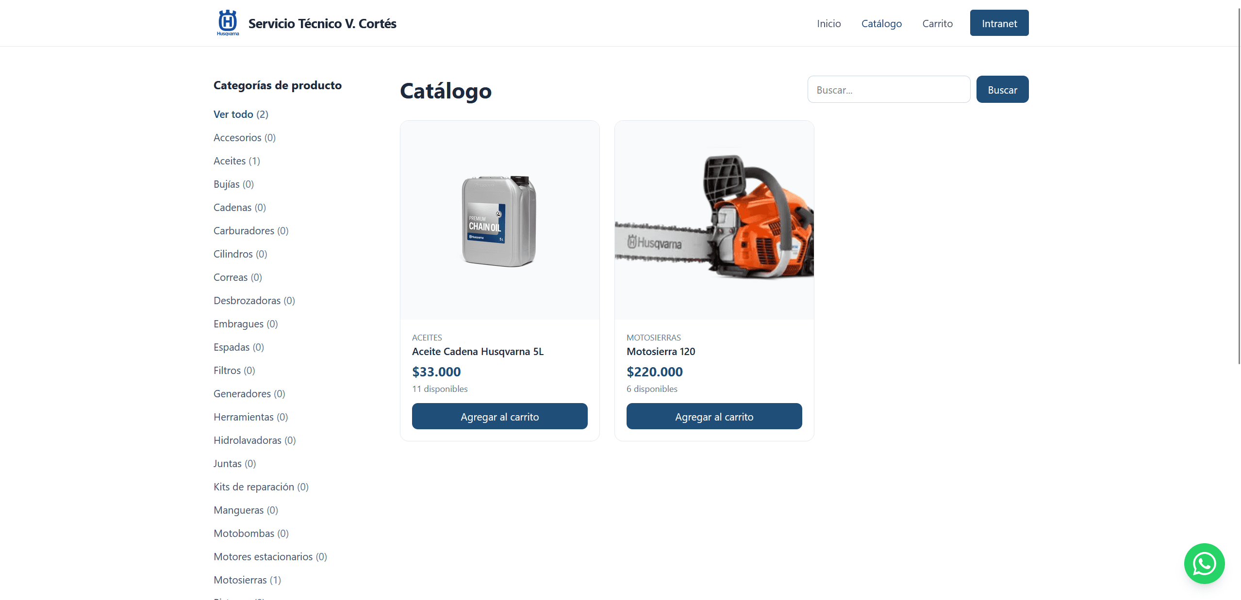 Captura del sistema de gestión Husqvarna Victor Cortés (4)